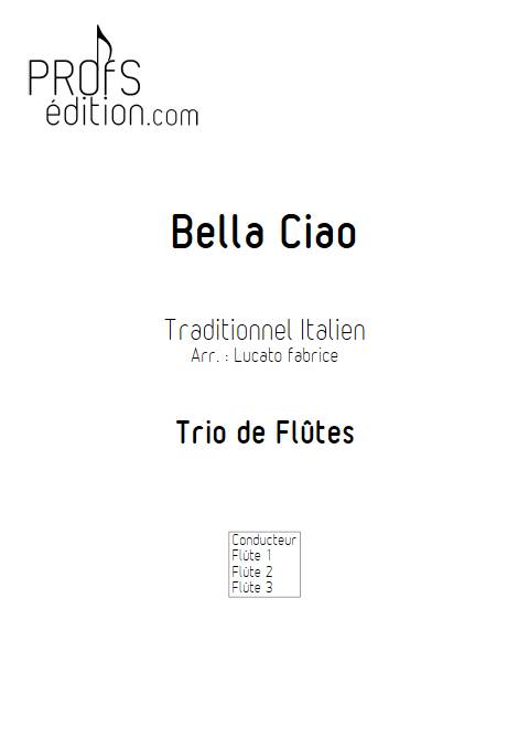 Bella Ciao - Trio Flûtes - TRADITIONNEL ITALIEN - page de garde