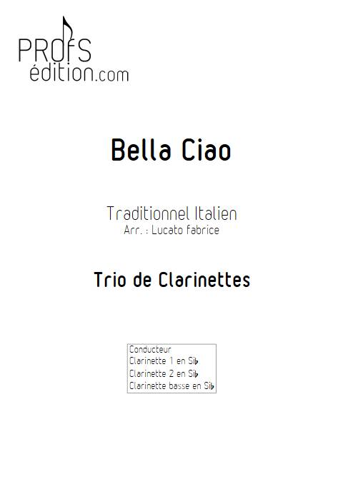Bella Ciao - Trio Clarinettes - TRADITIONNEL ITALIEN - page de garde