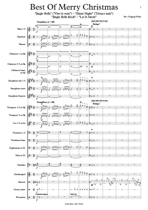 Best Of Merry Christmas - Orchestre d'Harmonie - TRADITIONNEL AMERICAIN - Partition