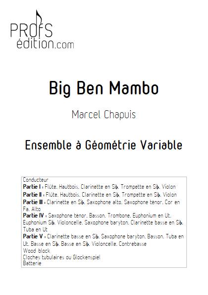 Big Ben Mambo - Ensemble Variable - CHAPUIS M. - page de garde