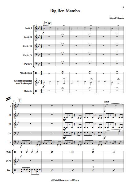 Big Ben Mambo - Ensemble Variable - CHAPUIS M. - Partition