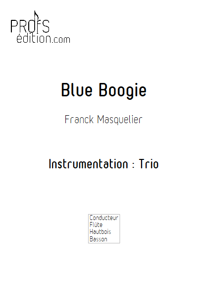 Blue Boogie - Trio - MASQUELIER F. - page de garde