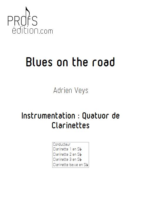 Blues on the road - Quatuor de Clarinettes - VEYS A. - page de garde