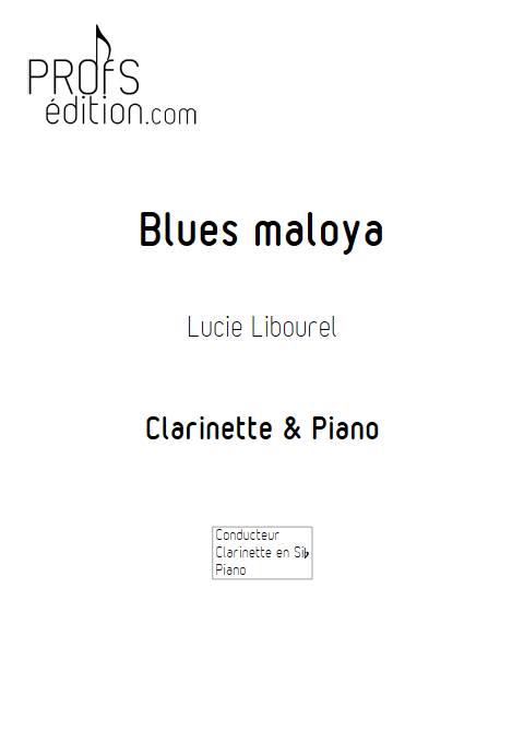 Blues maloya - Clarinette Piano - LIBOUREL L. - page de garde