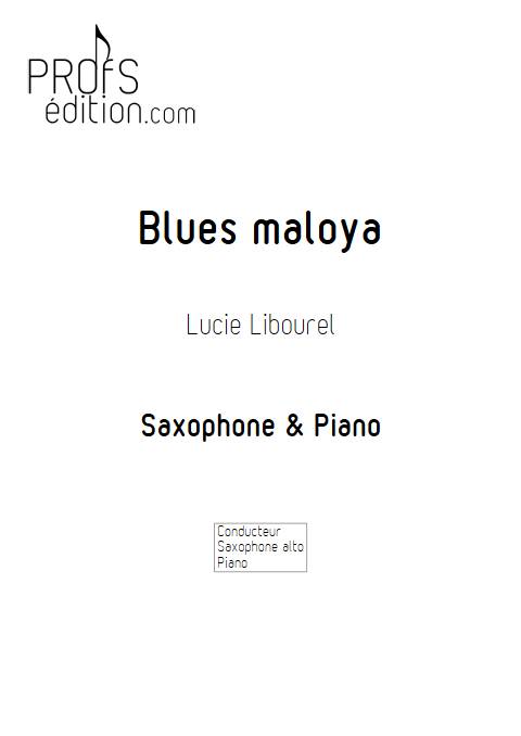 Blues maloya - Saxophone Piano - LIBOUREL L. - page de garde
