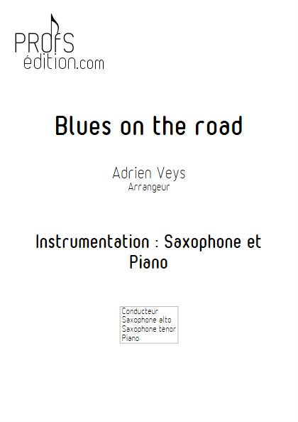 Blues on the road - Saxophone Piano - VEYS A. - page de garde