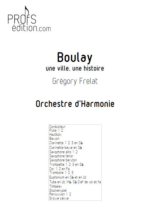 Boulay - Orchestre d'harmonie - FRELAT G. - page de garde