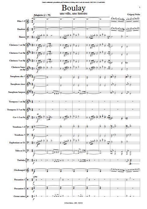 Boulay - Orchestre d'harmonie - FRELAT G. - Partition