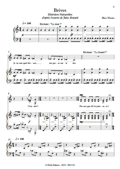 Brèves - Chœur et Piano - NISSIM M. - app.scorescoreTitle