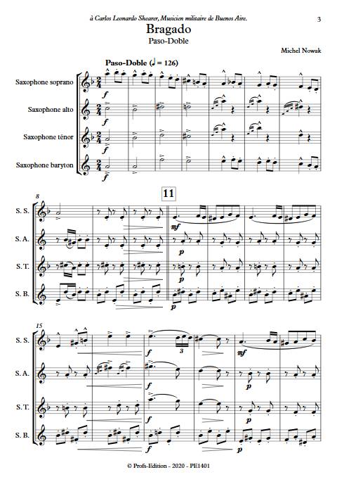 Bragado - Quatuor de Saxophones - NOWAK M. - app.scorescoreTitle