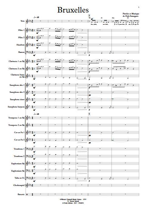 Bruxelles - Orchestre d'Harmonie - ANNEGARN D. - app.scorescoreTitle