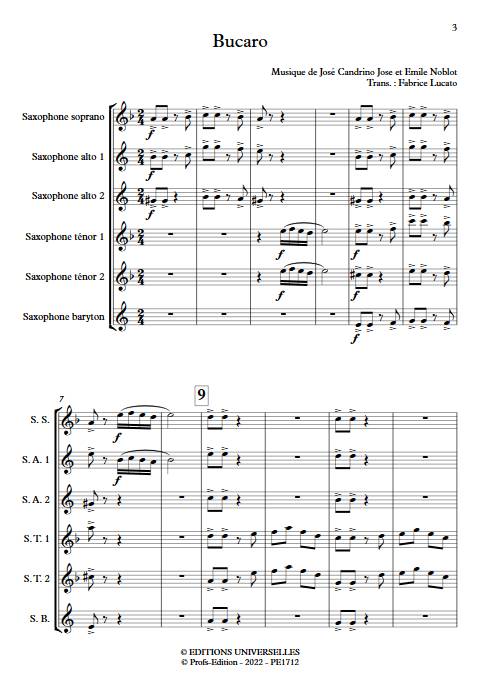 Bucaro - Ensemble de saxophones - NOBLOT E. - Partition