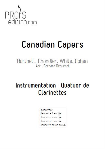 Canadian Capers - Quatuor de Clarinettes - BURNETT E. - page de garde