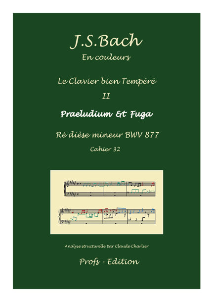 Clavier Bien Tempéré 2 BWV 877 - Analyse - CHARLIER C. - page de garde