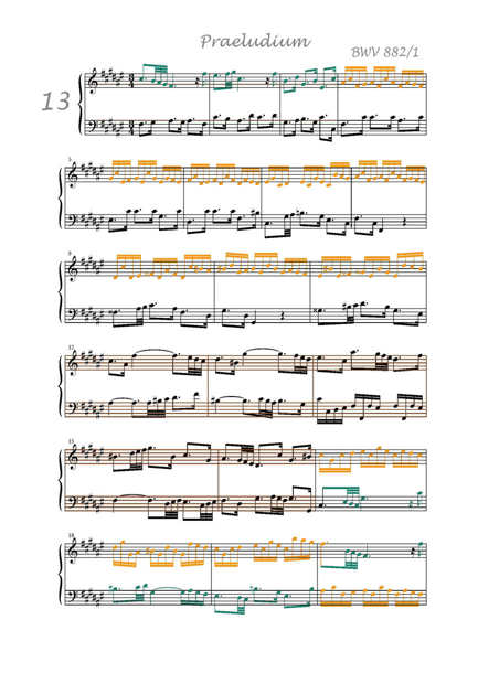 Clavier Bien Tempéré 2 BWV 882 - Analyse - CHARLIER C. - Partition