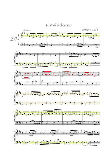 Clavier Bien Tempéré 2 BWV 893 - Analyse - CHARLIER C. - Partition