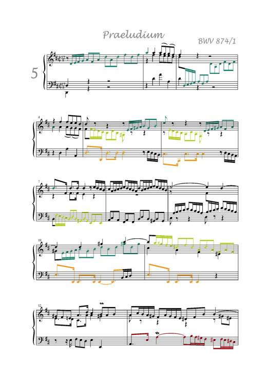 Clavier Bien Tempéré 2 BWV 874 - Analyse - CHARLIER C. - Partition