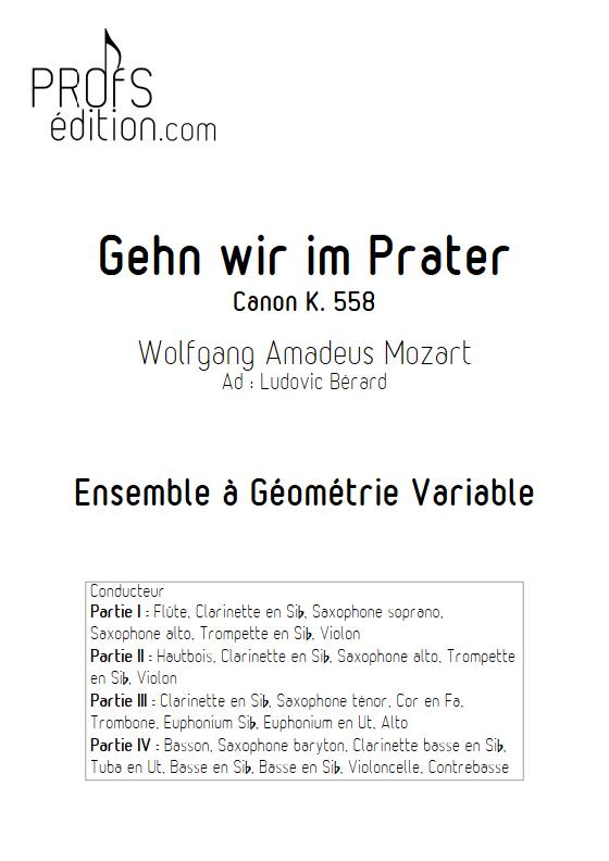 Canon K558 - Ensemble Variable - MOZART W. A. - page de garde