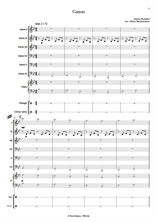 Canon - Ensemble Variable - PACHELBEL J. - app.scorescoreTitle