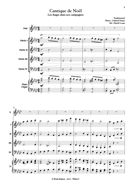 Les Anges dans nos campagnes - Ensemble à Géométrie Variable - TRADITIONNEL - app.scorescoreTitle