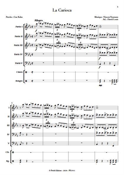 La Carioca - Ensemble Variable - YOUMANS V. - Partition