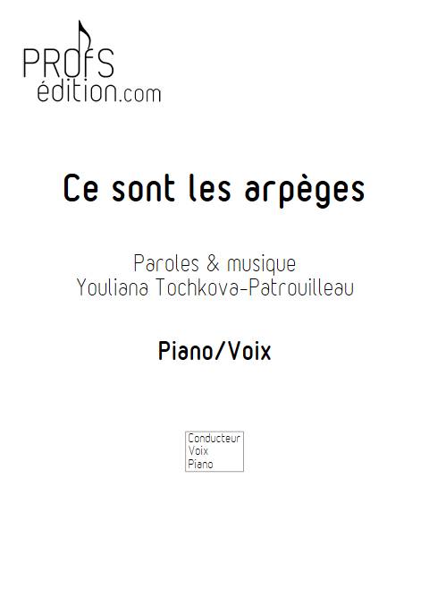 Ce sont les arpèges - Piano Voix - TOCHKOVA-PATROUILLEAU - page de garde