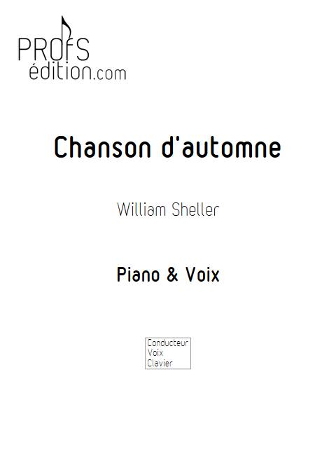 Chanson d'automne - Piano Voix - SHELLER W. - page de garde