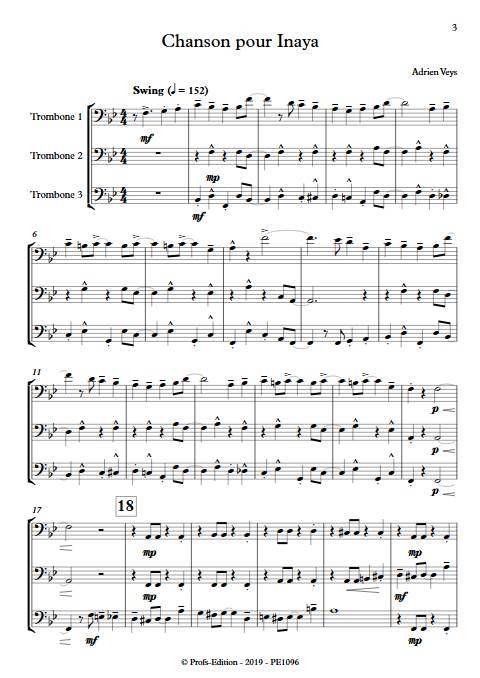 Chanson pour Inaya - Trio de Trombones - VEYS A. - app.scorescoreTitle