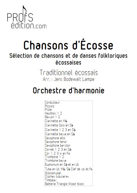 Chanson d'Ecosse - Orchestre d 'harmonie - TRADITIONNEL ECOSSAIS - page de garde