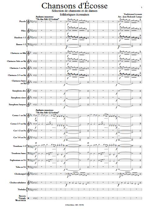 Chanson d'Ecosse - Orchestre d 'harmonie - TRADITIONNEL ECOSSAIS - app.scorescoreTitle