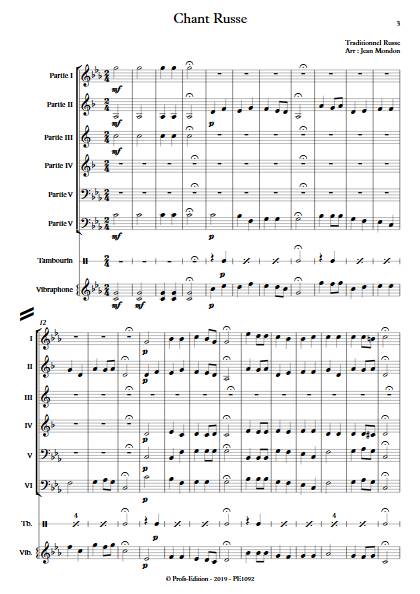 Chant Russe - Ensemble Variable - TRADIONNEL RUSSE - app.scorescoreTitle