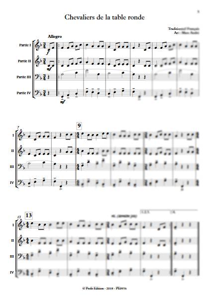 Chevaliers de la table ronde - Ensemble Variable - TRADITIONNEL FRANCAIS - app.scorescoreTitle