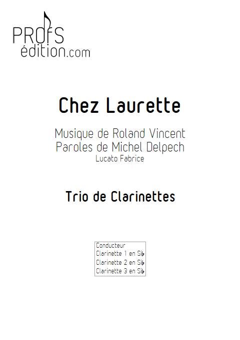 Chez Laurette - Trio de Clarinettes - ROLAND V. - page de garde