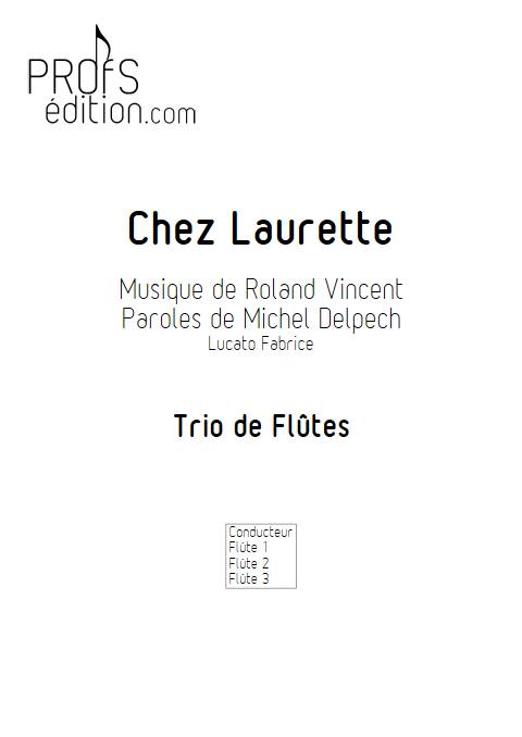 Chez Laurette - Trio Flûtes - ROLAND V. - page de garde