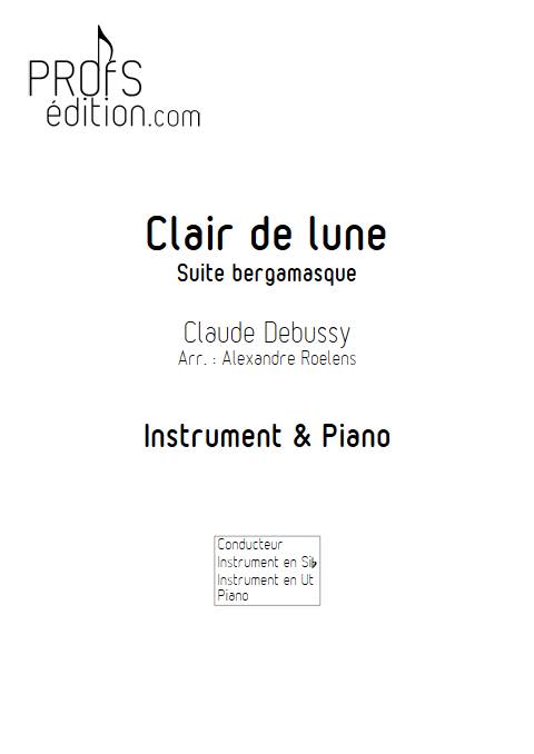 Clair de Lune - Instrument & Piano - DEBUSSY C. - page de garde
