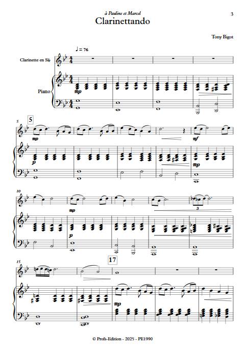 Clarinettando - Clarinette & Piano - BIGOT T. - Partition