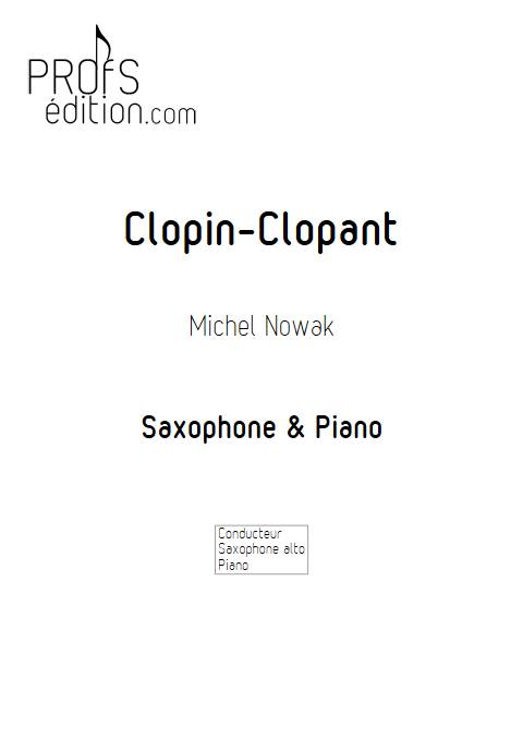 Clopin Clopant - Saxophone Piano - NOWAK M. - page de garde