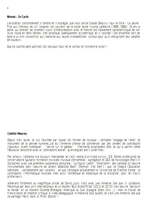Concertino Elegiaque (La fille aux cheveux de lin) - Orchestre Symphonique - DEBUSSY C. - Fiche Pédagogique