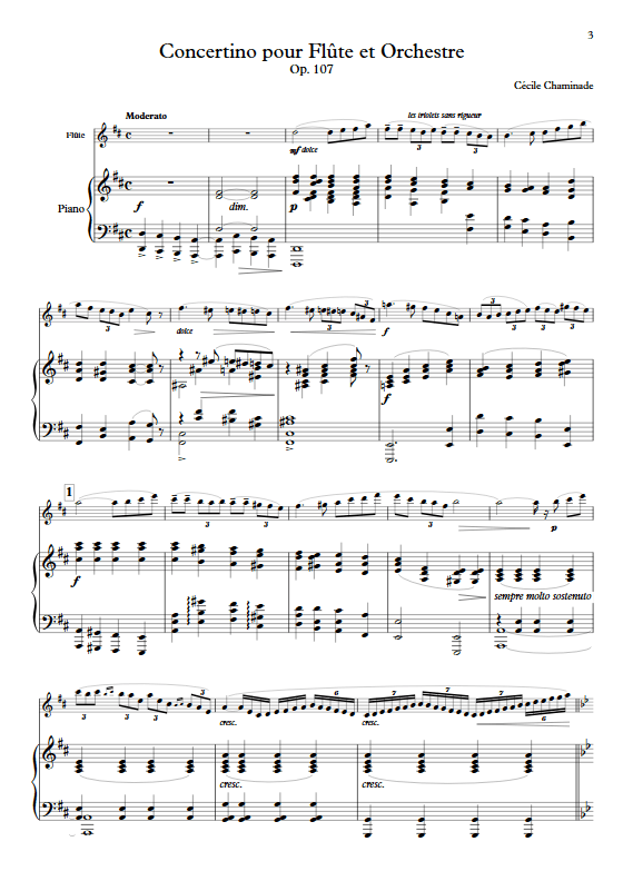 Concertino Op.107 - Flûte et Piano - CHAMINADE C. - app.scorescoreTitle