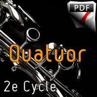 Concerto pour 2 violons BWV 1043 (Largo) - Quatuor de Clarinettes - BACH J. S.