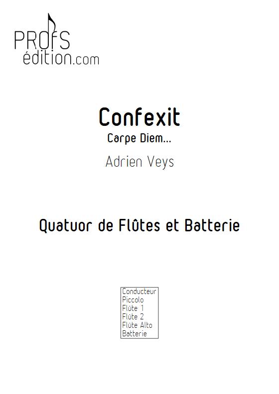 Confixit - Quatuor de Flûtes - VEYS A. - page de garde