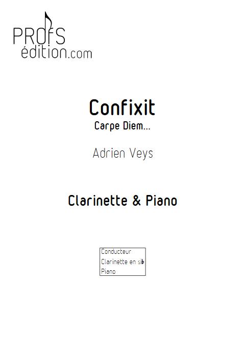 Confixit - Clarinette Piano - VEYS A. - page de garde