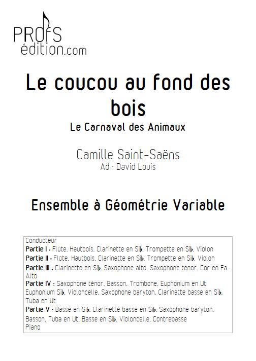 Coucou - Ensemble Variable - SAINT-SAENS C. - page de garde