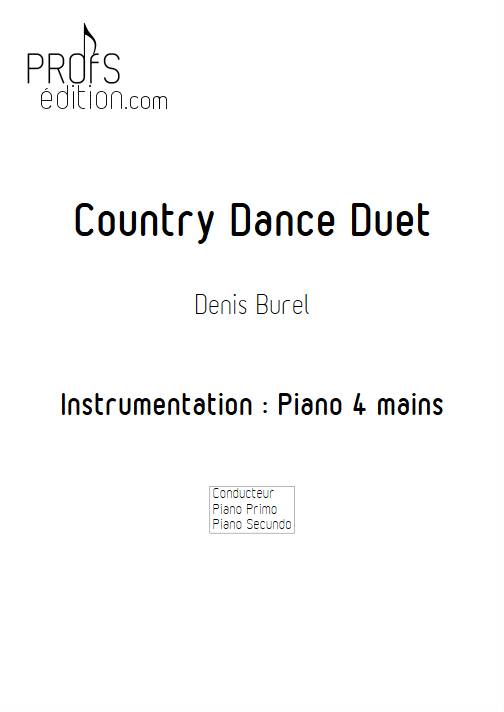 Country Dance Duet - Piano 4 mains - BUREL D. - page de garde