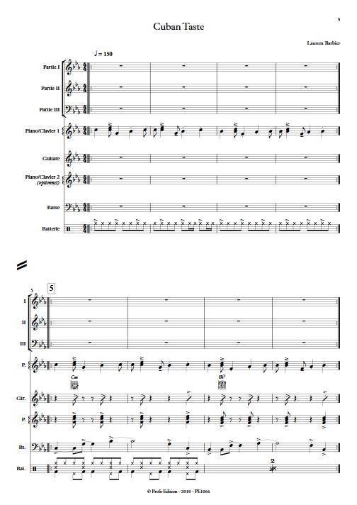 Cuban Taste - Ensemble Variable - BARBIER L. - app.scorescoreTitle
