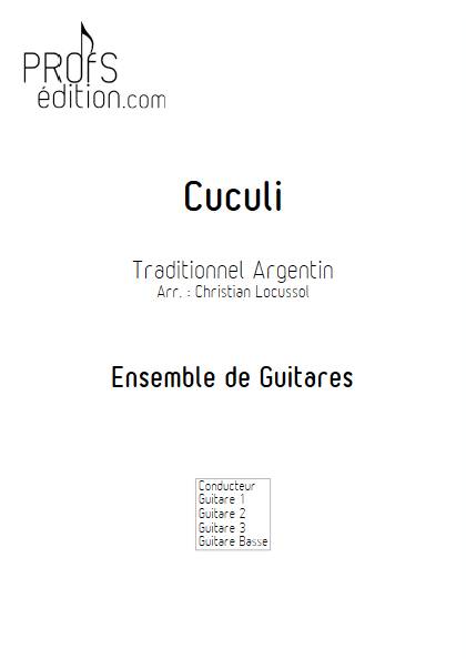 Cuculi - Ensemble de Guitares - TRADITIONNEL ARGENTIN - page de garde