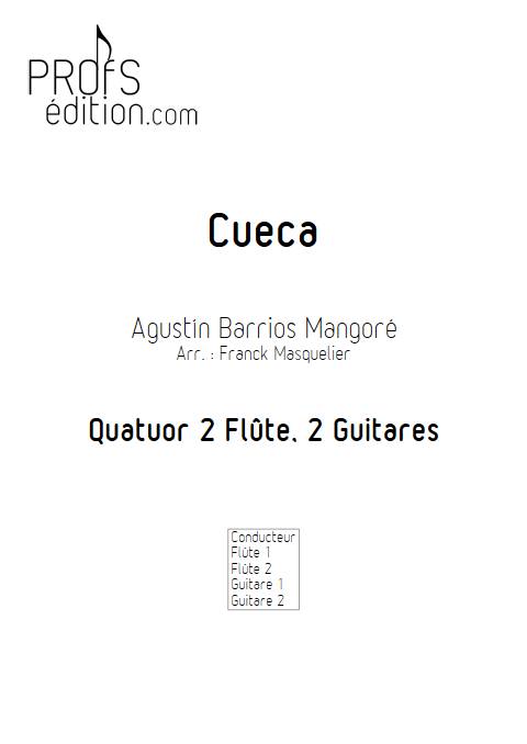 Cueca - Quatuor Flûtes Guitares - BARRIOS MANGORE A. - page de garde