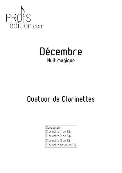 Décembre - Nuit magique - Quatuor de Clarinettes - CURT PITOU L. - page de garde