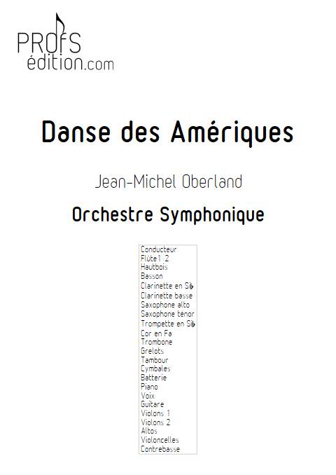 Danse des Amériques - Orchestre Symphonique - OBERLAND J-M. - page de garde