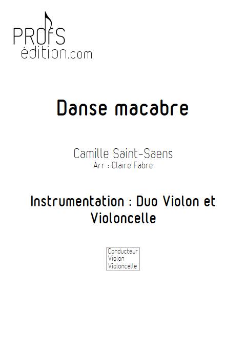 Danse macabre - Duo violon Violoncelle - SAINT-SAENS C. - page de garde